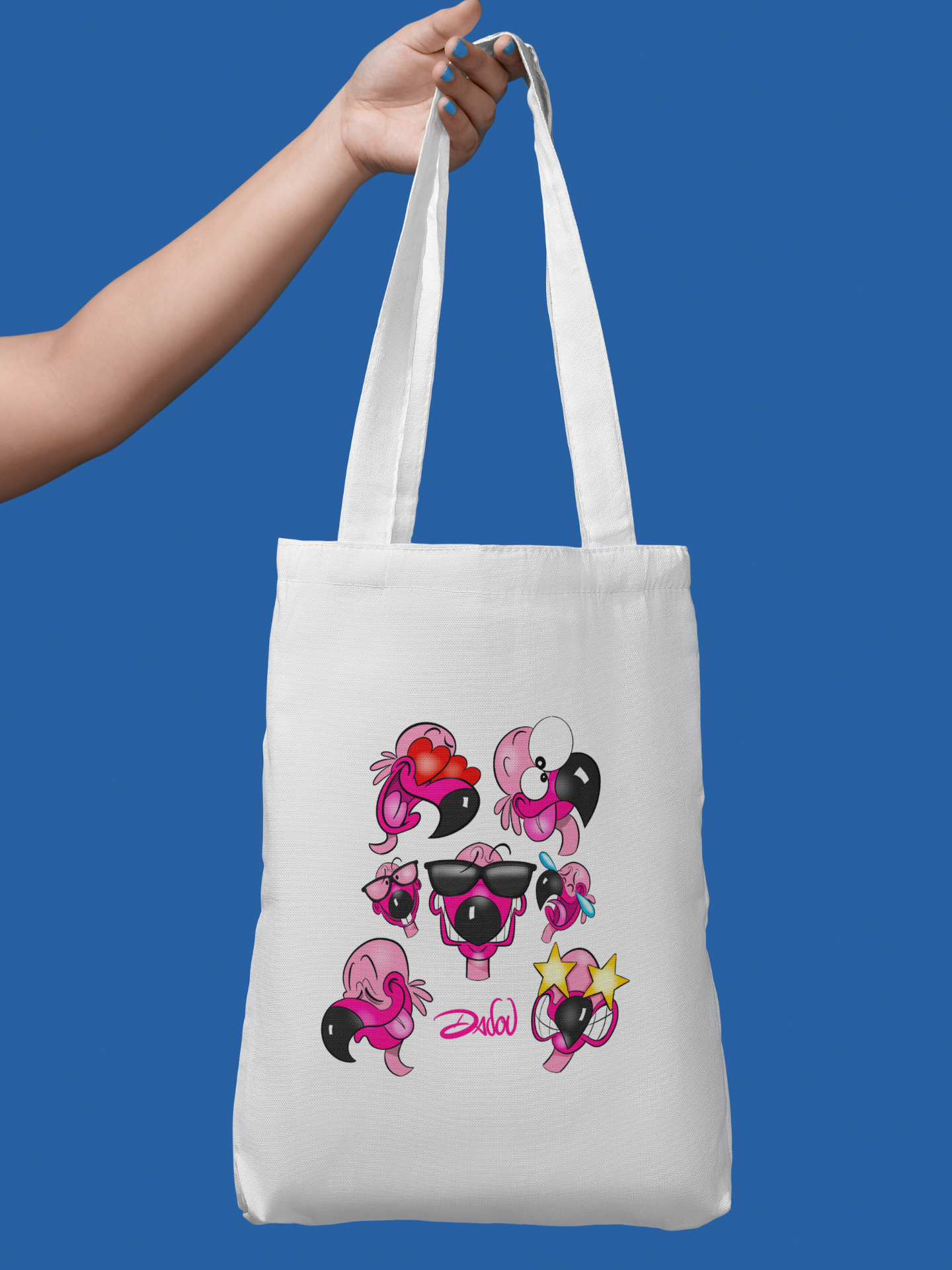 Tote bag Flamants