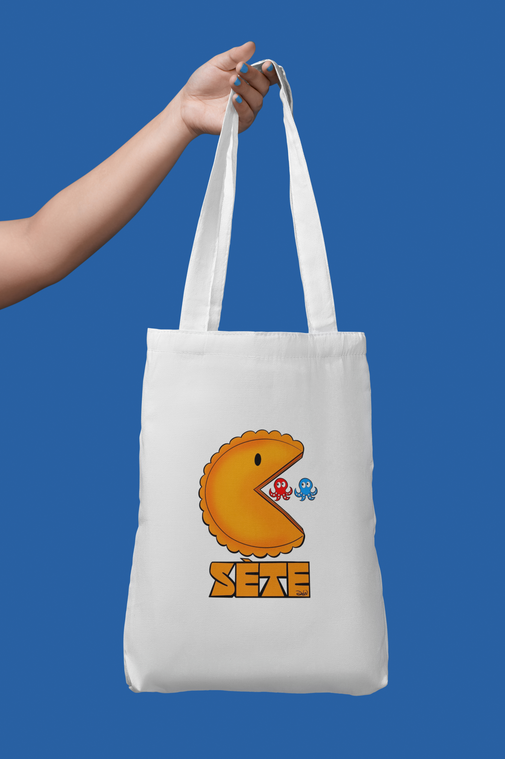 Tote bag Pac Man Tielles